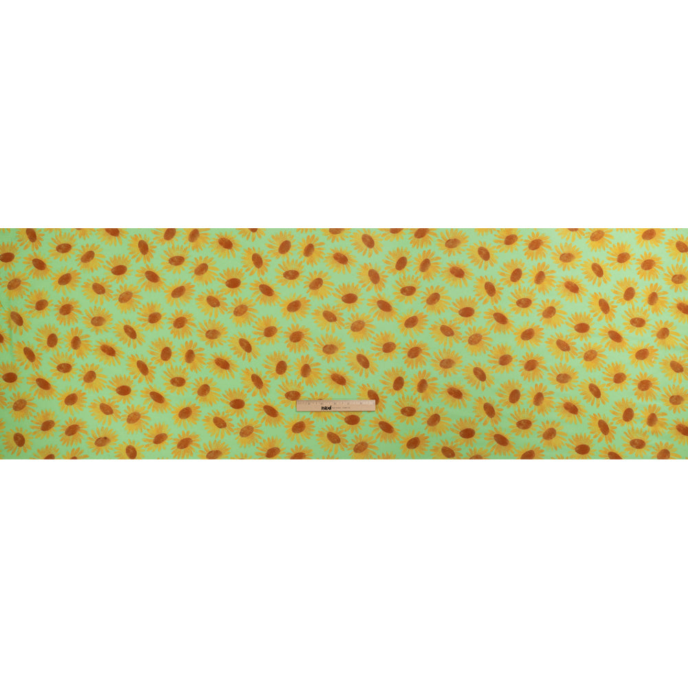 Mood Exclusive Bright Mint Bit of Sun Viscose Georgette Drape