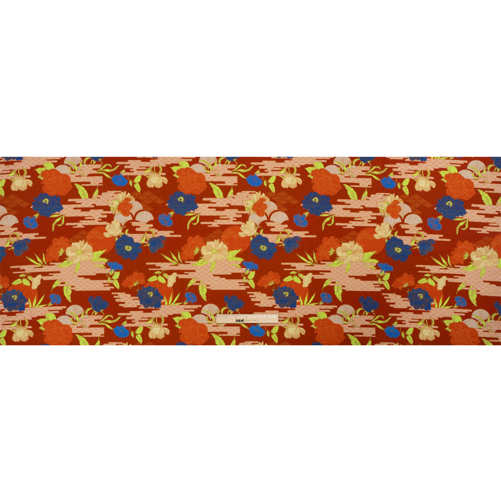 Mood Exclusive Yellow Skyfall Garden Stretch Polyester Seersucker Full