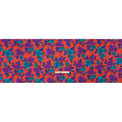 Mood Exclusive Red Through the Rain Stretch Polyester Seersucker Full