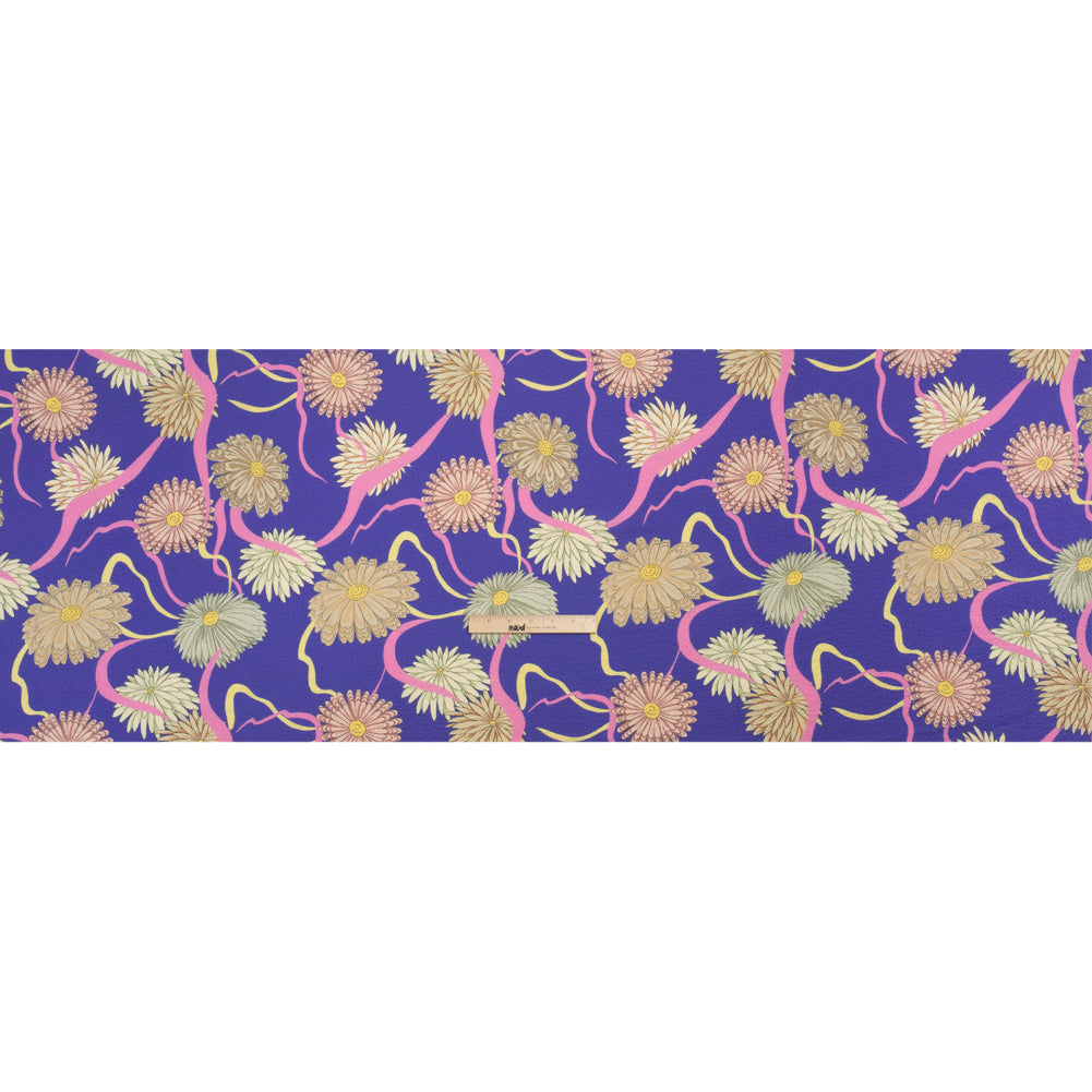 Mood Exclusive Blue Goodness Gardens Stretch Polyester Seersucker Full