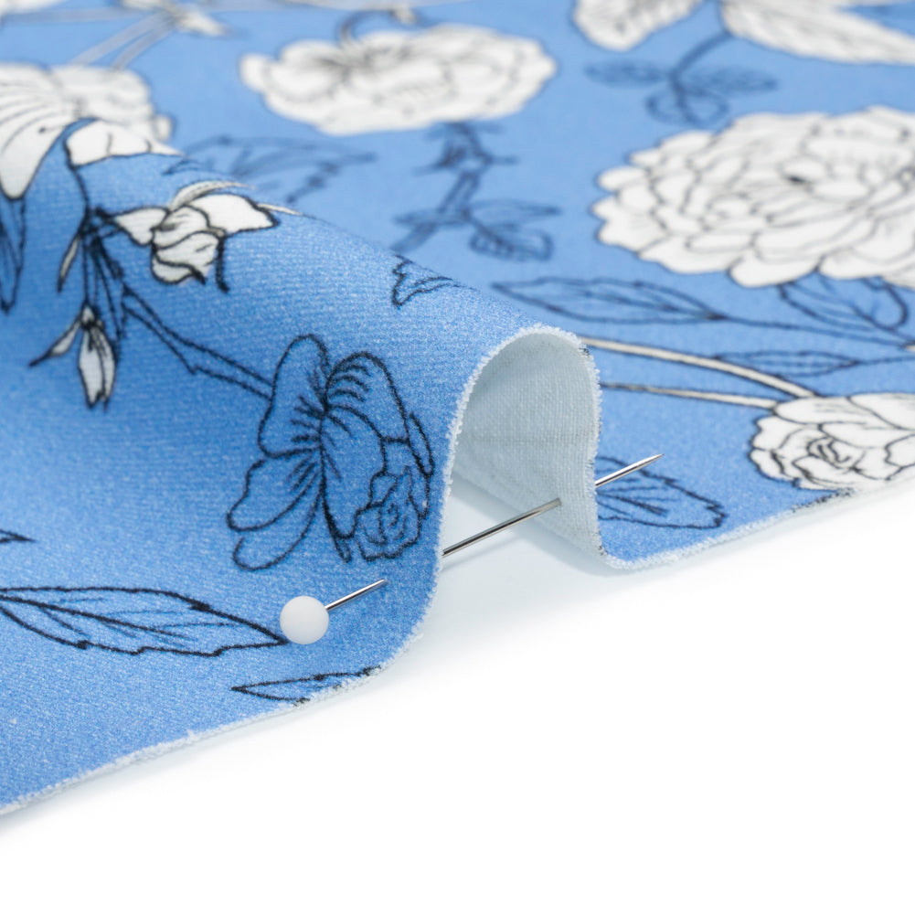 Mood Exclusive Nothin' But Blue Skies Stretch Brushed Cotton Twill Detail