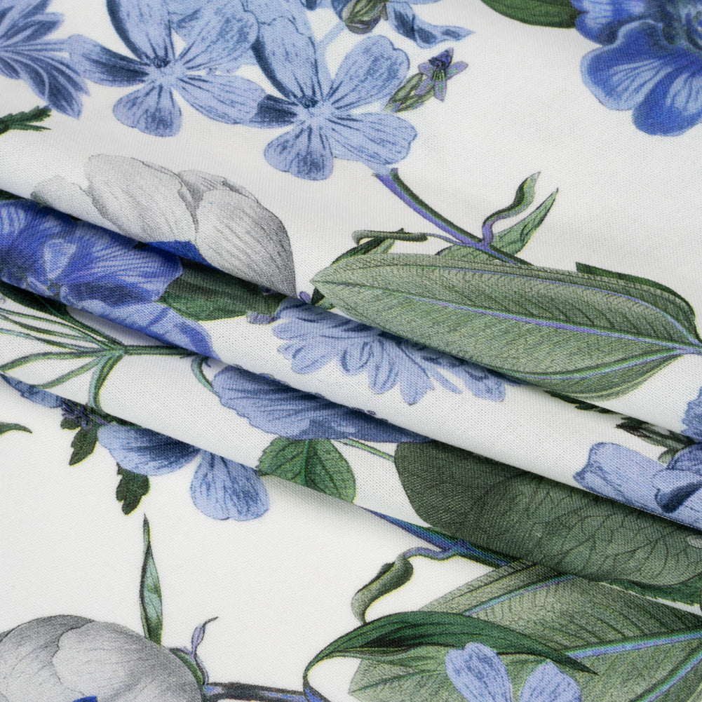 Mood Exclusive Indigo Gathering Sustainable Viscose and Linen Woven Folded