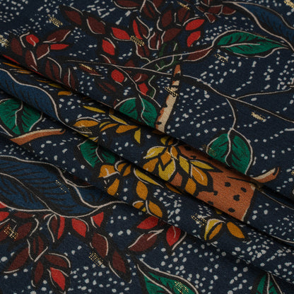 Mood Exclusive Poised to Pounce Metallic Dotted Crinkled Viscose Crepe Full