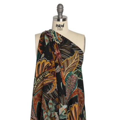 Mood Exclusive To the Tropics Metallic Dotted Crinkled Viscose Crepe Detail