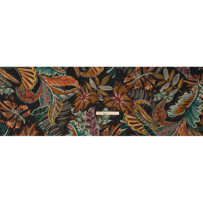 Mood Exclusive To the Tropics Metallic Dotted Crinkled Viscose Crepe Drape