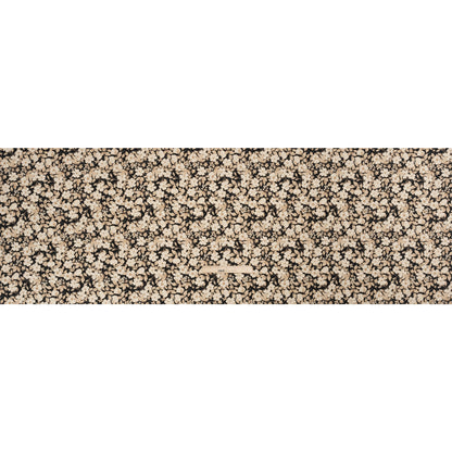 Brushed Stretch Cotton Twill Print - Black and Cream Floral - Mood Exclusive Moon-Calm Meeting Full