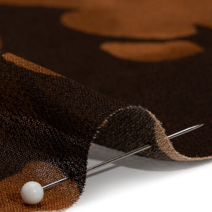Mood Exclusive Brown Clouded Kingdom Viscose Georgette Folded