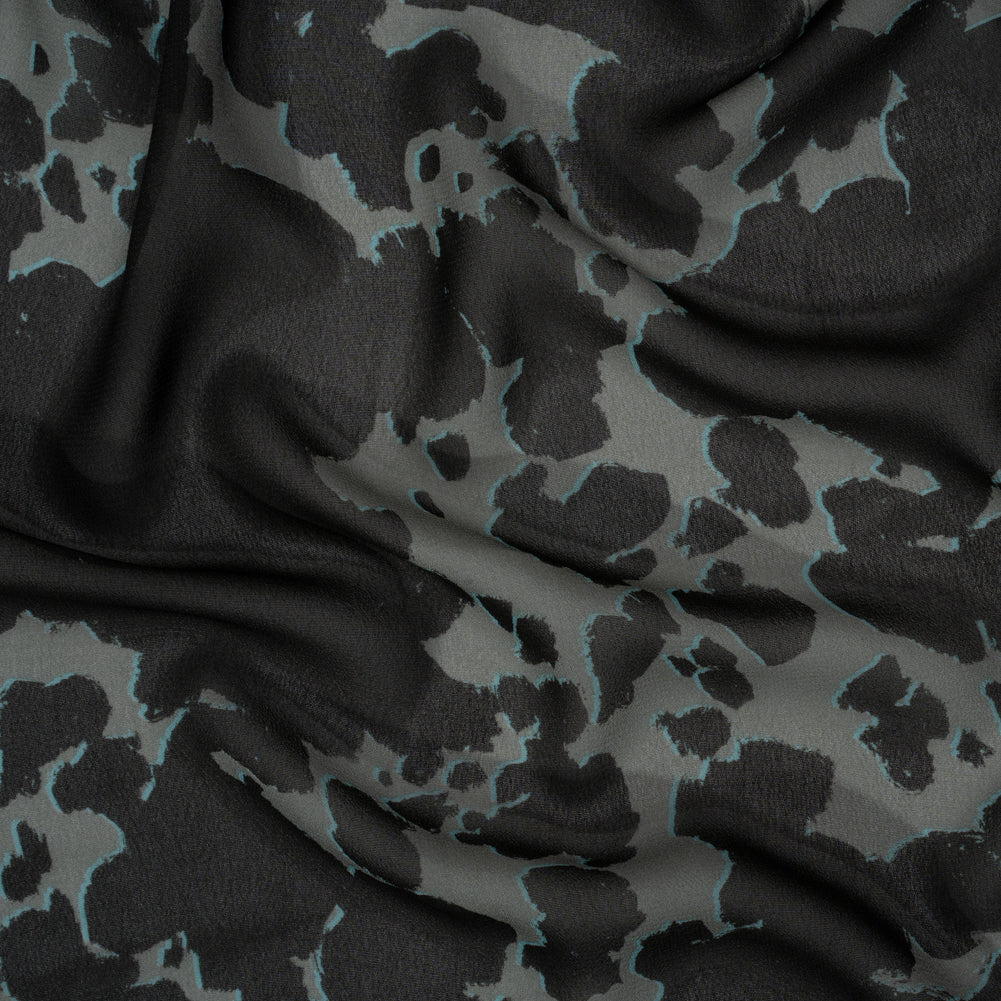 Mood Exclusive Gray Back to Zanzibar Viscose Georgette