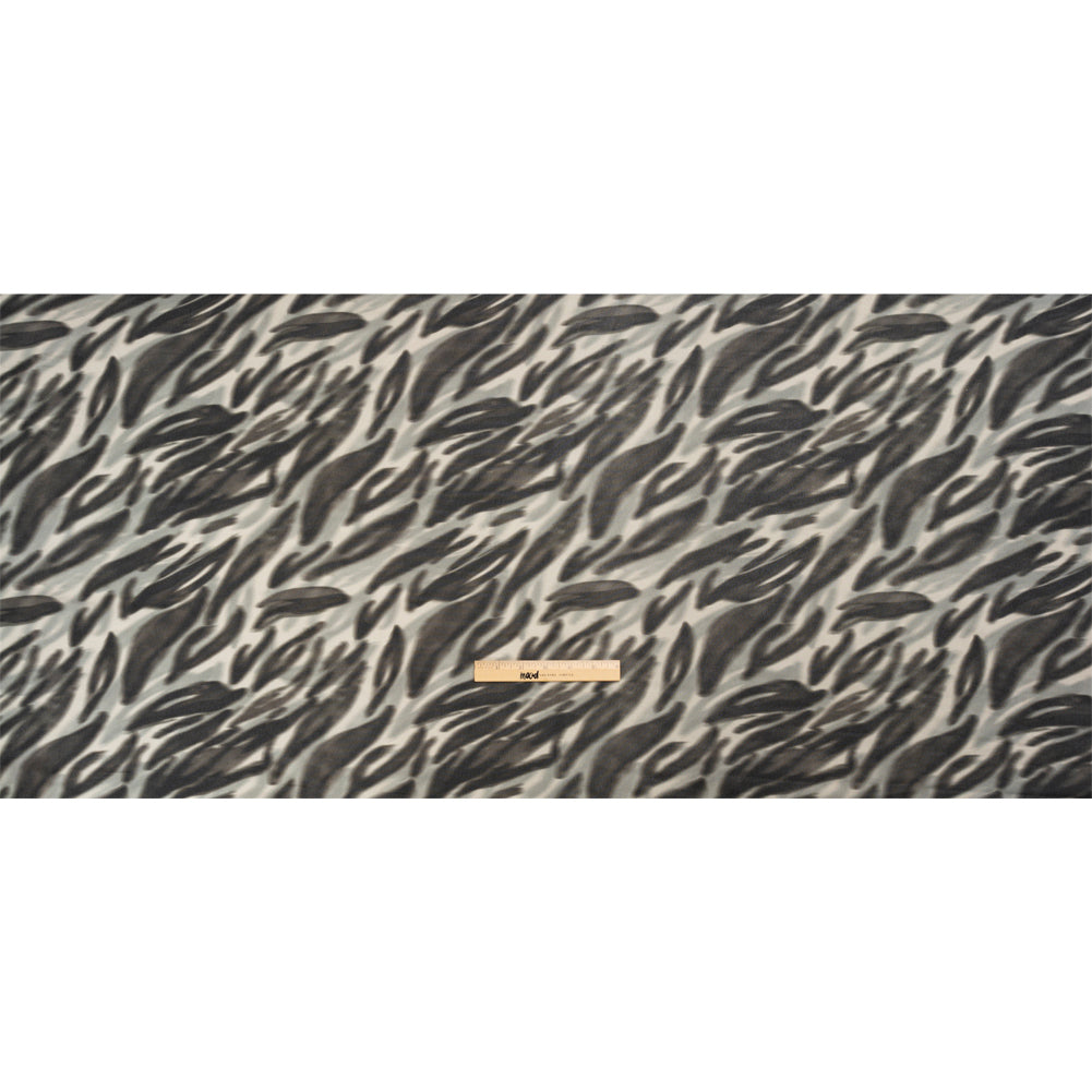 Mood Exclusive Black Monarch Madness Viscose Georgette Drape