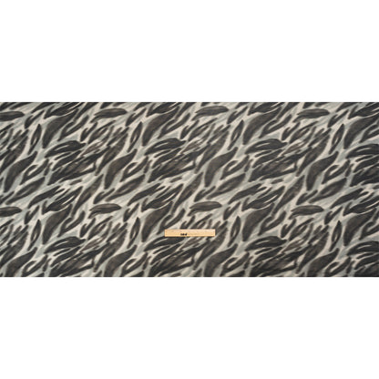 Mood Exclusive Black Monarch Madness Viscose Georgette Drape