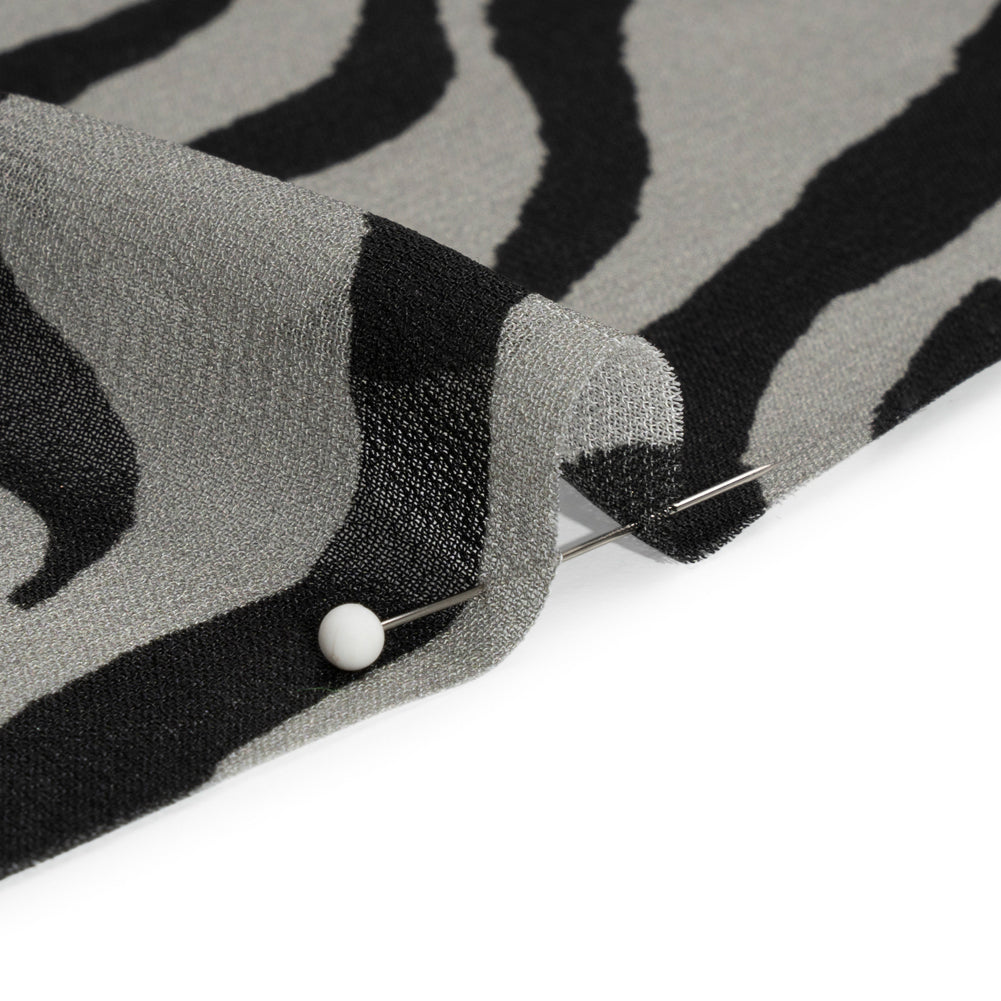 Mood Exclusive Black Nightfall in Namibia Viscose Georgette Folded