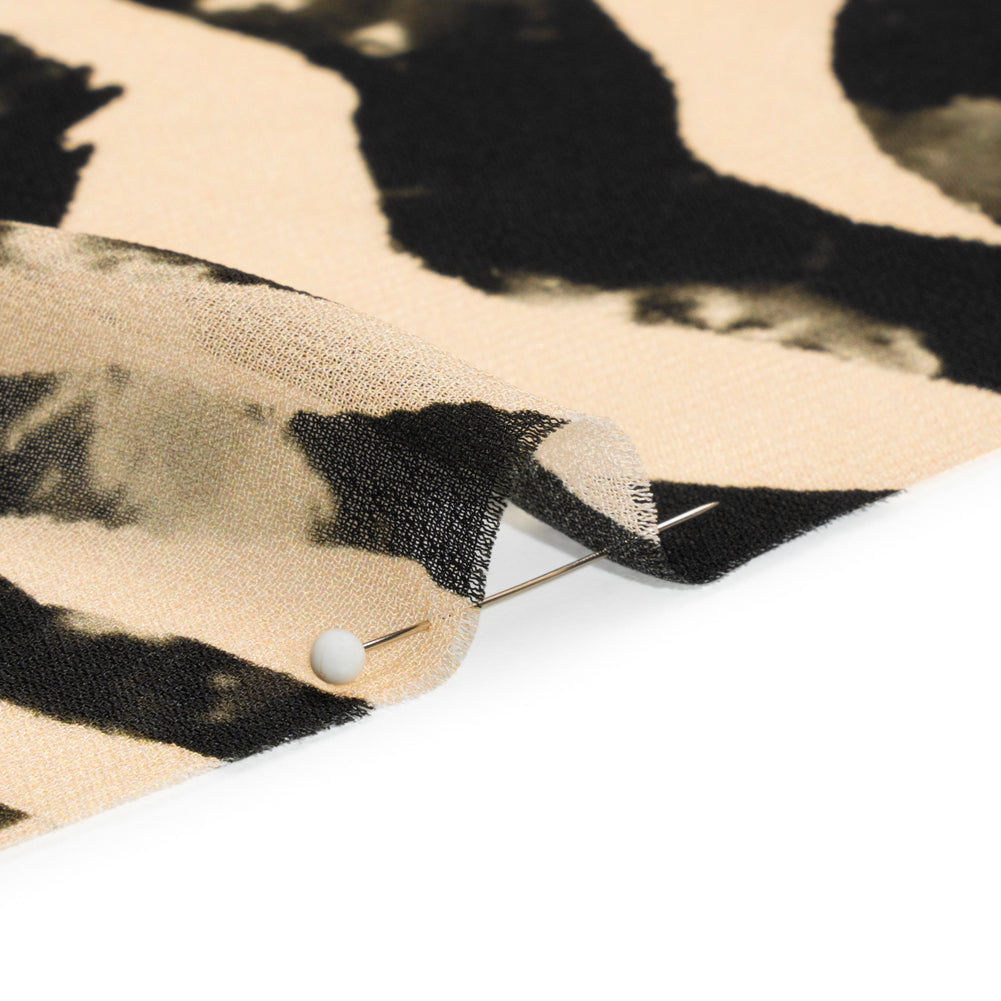 Mood Exclusive Black Mozambique Maze Viscose Georgette Folded