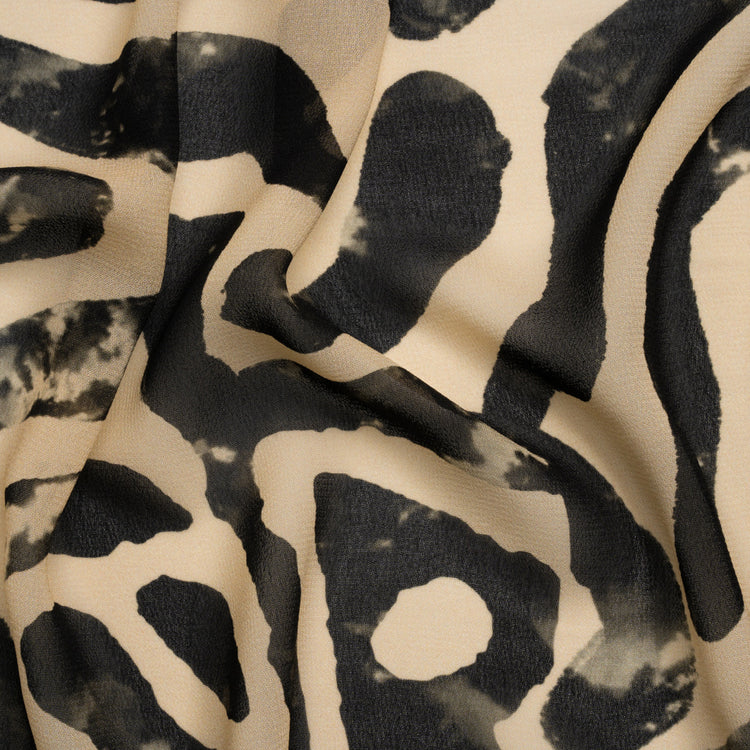 template--25130090922057__main-Mood Exclusive Black Mozambique Maze Viscose Georgette