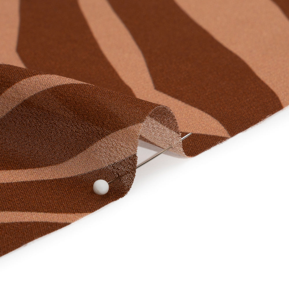 Mood Exclusive Monstera in Mauve Viscose Georgette Folded