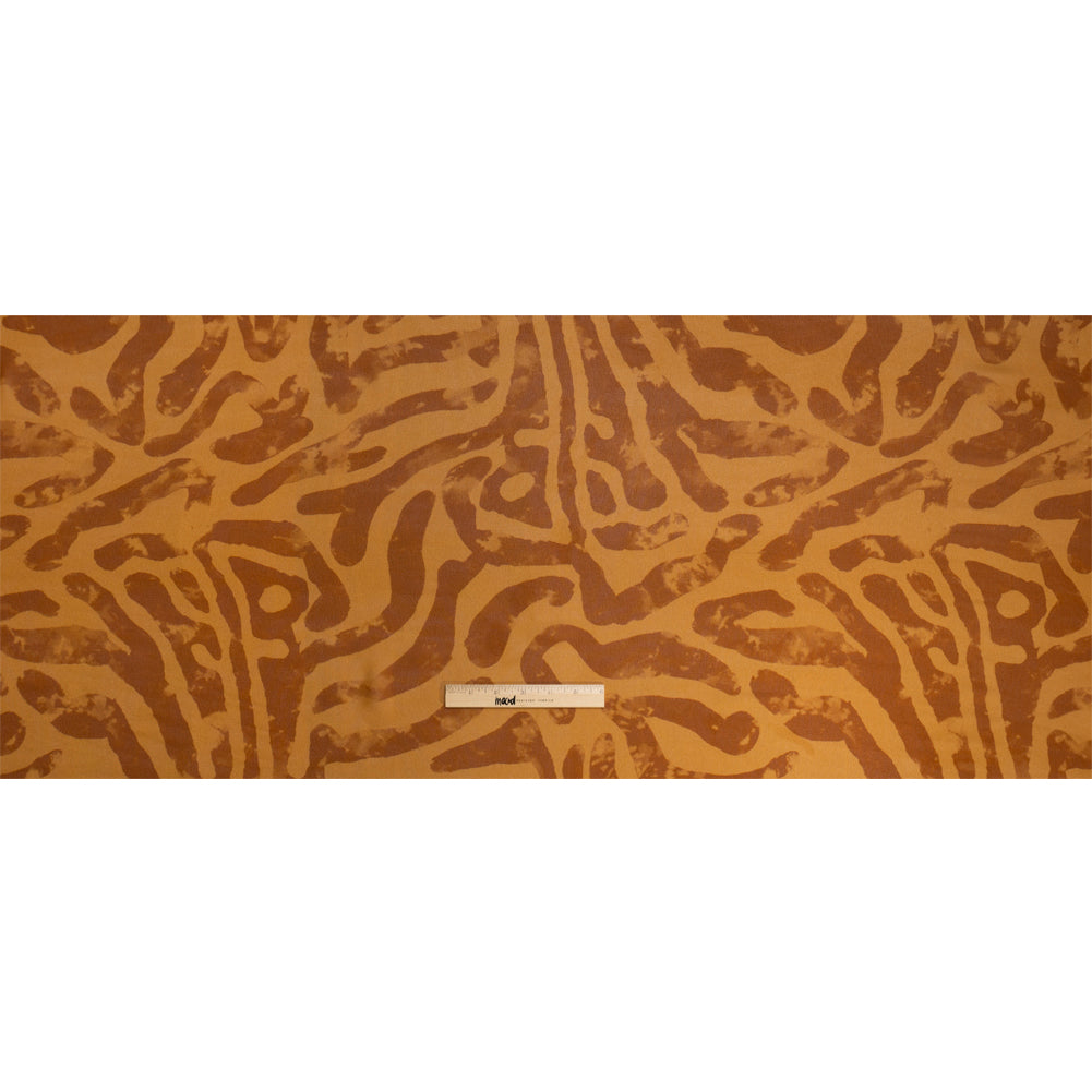 Mood Exclusive Brown Mozambique Maze Viscose Georgette Drape