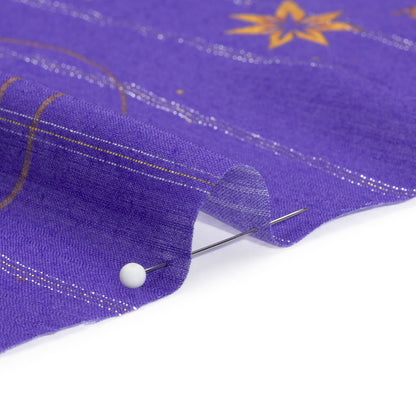 Mood Exclusive Purple Endless Diamond Sky Metallic Pinstriped Viscose Dobby Folded