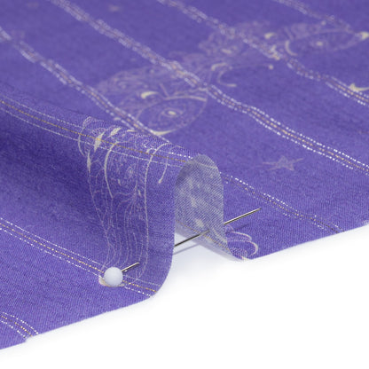 Mood Exclusive Lavender Sky Sanctuary Metallic Pinstriped Viscose Dobby Folded