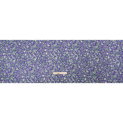 Sustainable Viscose Woven Print - Green and Purple Floral - Mood Exclusive Wicked Wildflowers Full