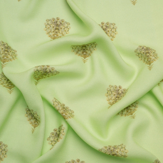 Mood Exclusive Mint Topiary Lane Viscose Crepe