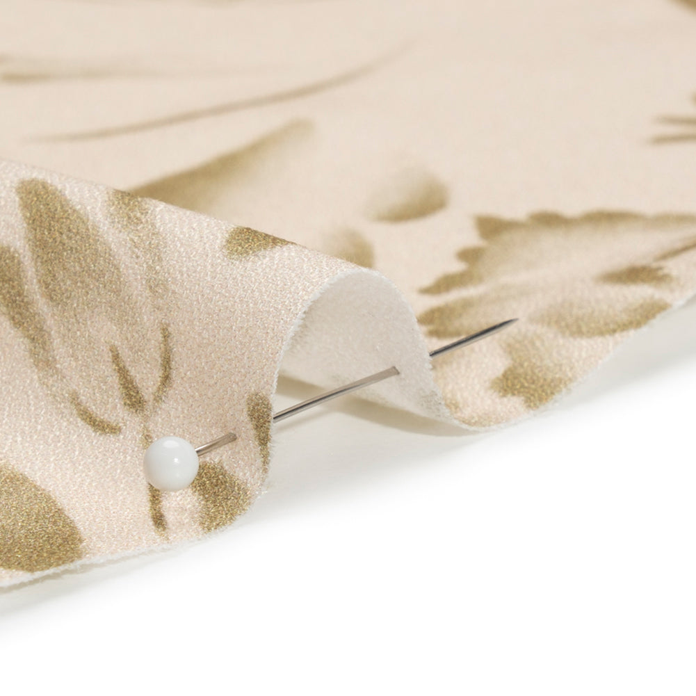 Mood Exclusive Beige Lyme Park Viscose Crepe Folded