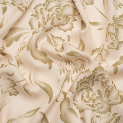 Mood Exclusive Beige Lyme Park Viscose Crepe