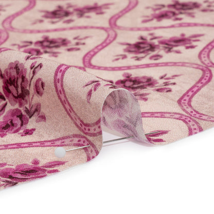 Mood Exclusive Pink Remembering Rosie Viscose Crepe Folded