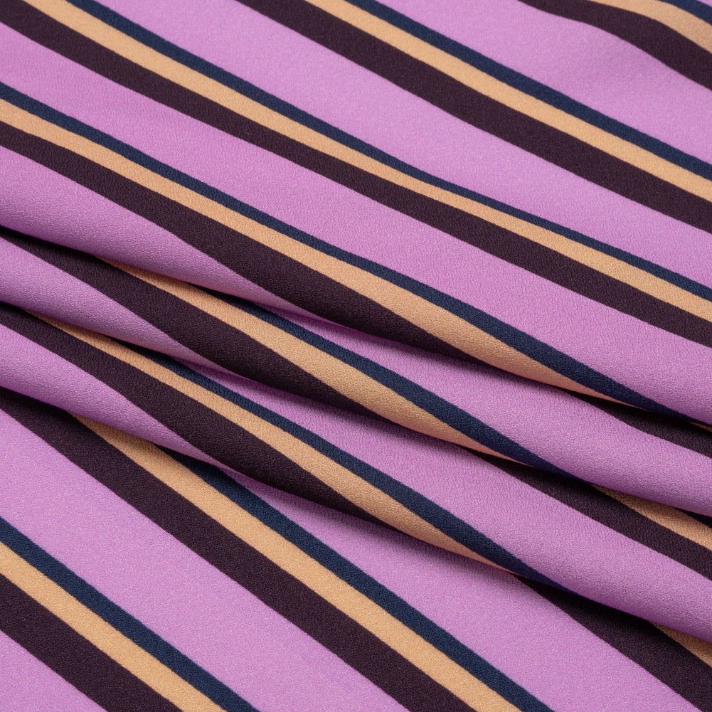 Mood Exclusive Purple Seeing Stripes Viscose Crepe Full