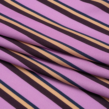 Mood Exclusive Purple Seeing Stripes Viscose Crepe Full