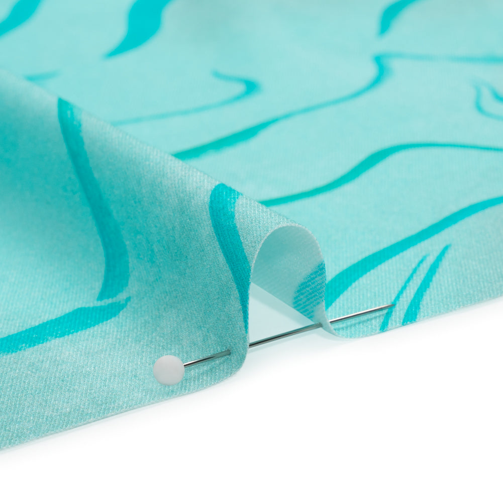 Mood Exclusive Aqua Water Works Stretch Sustainable Rayon Batiste Folded