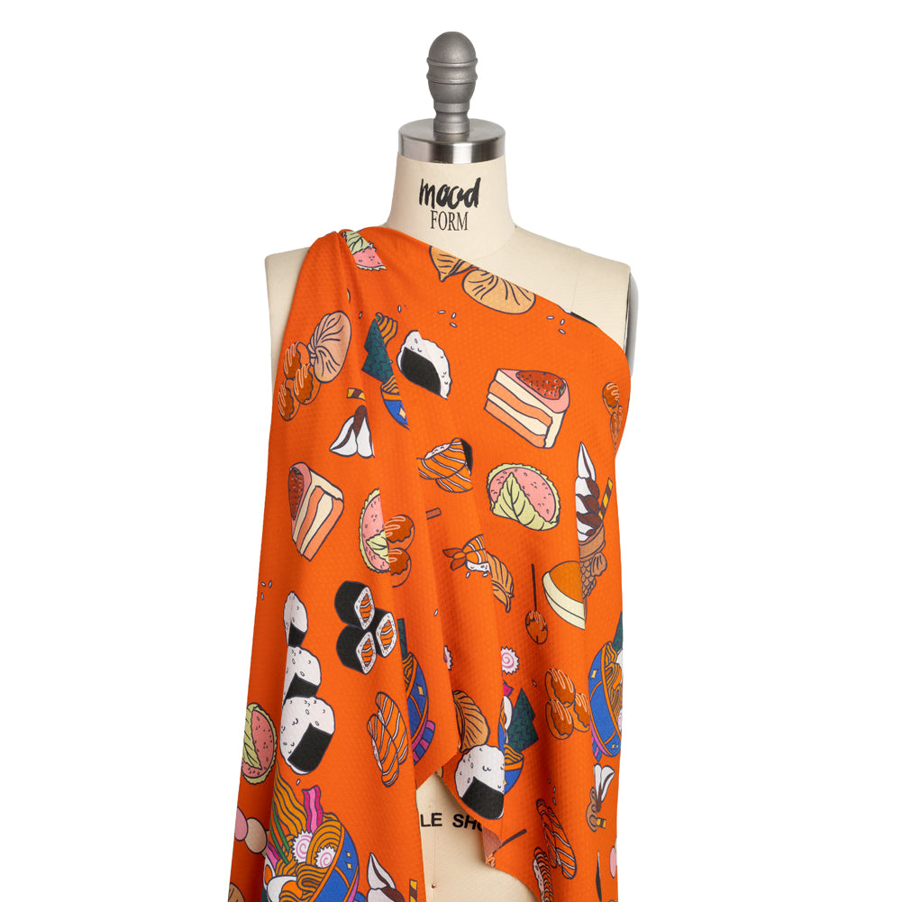 Mood Exclusive Sushi Night Sustainable Viscose Diamond Jacquard Detail