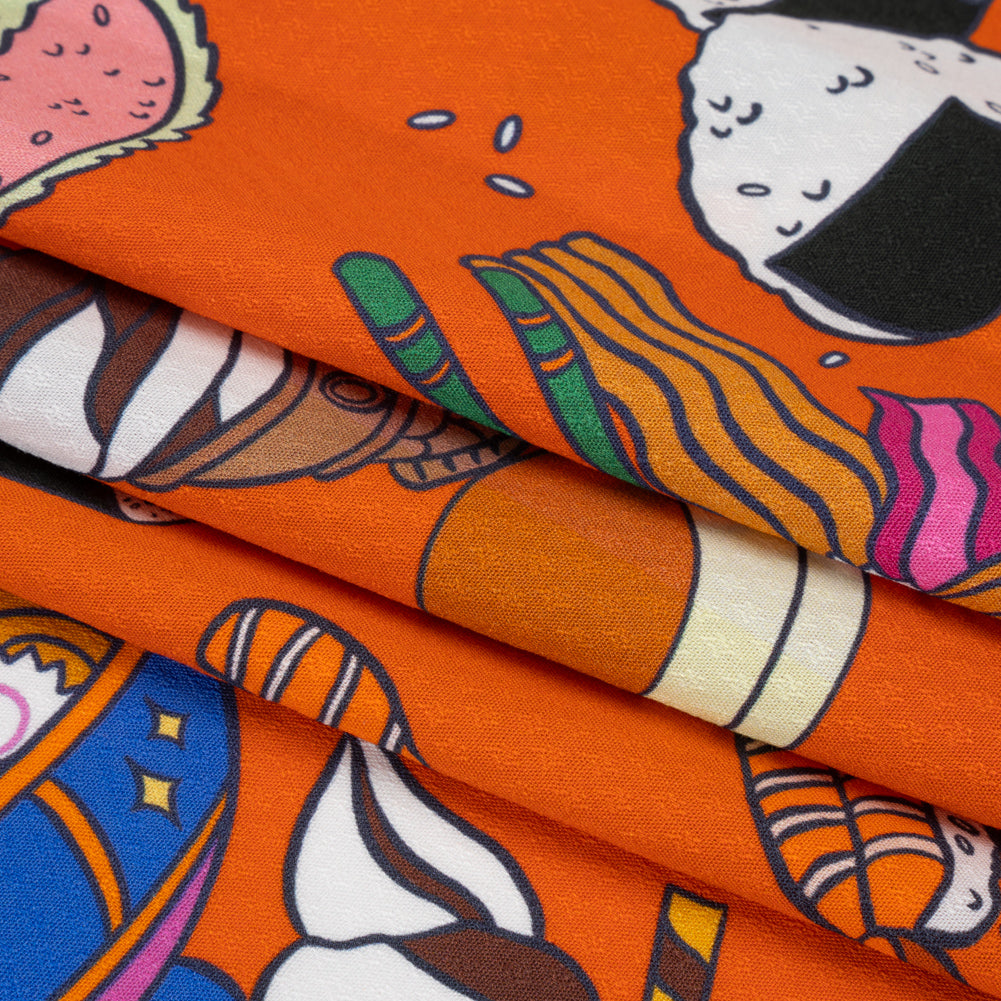 Mood Exclusive Sushi Night Sustainable Viscose Diamond Jacquard Full