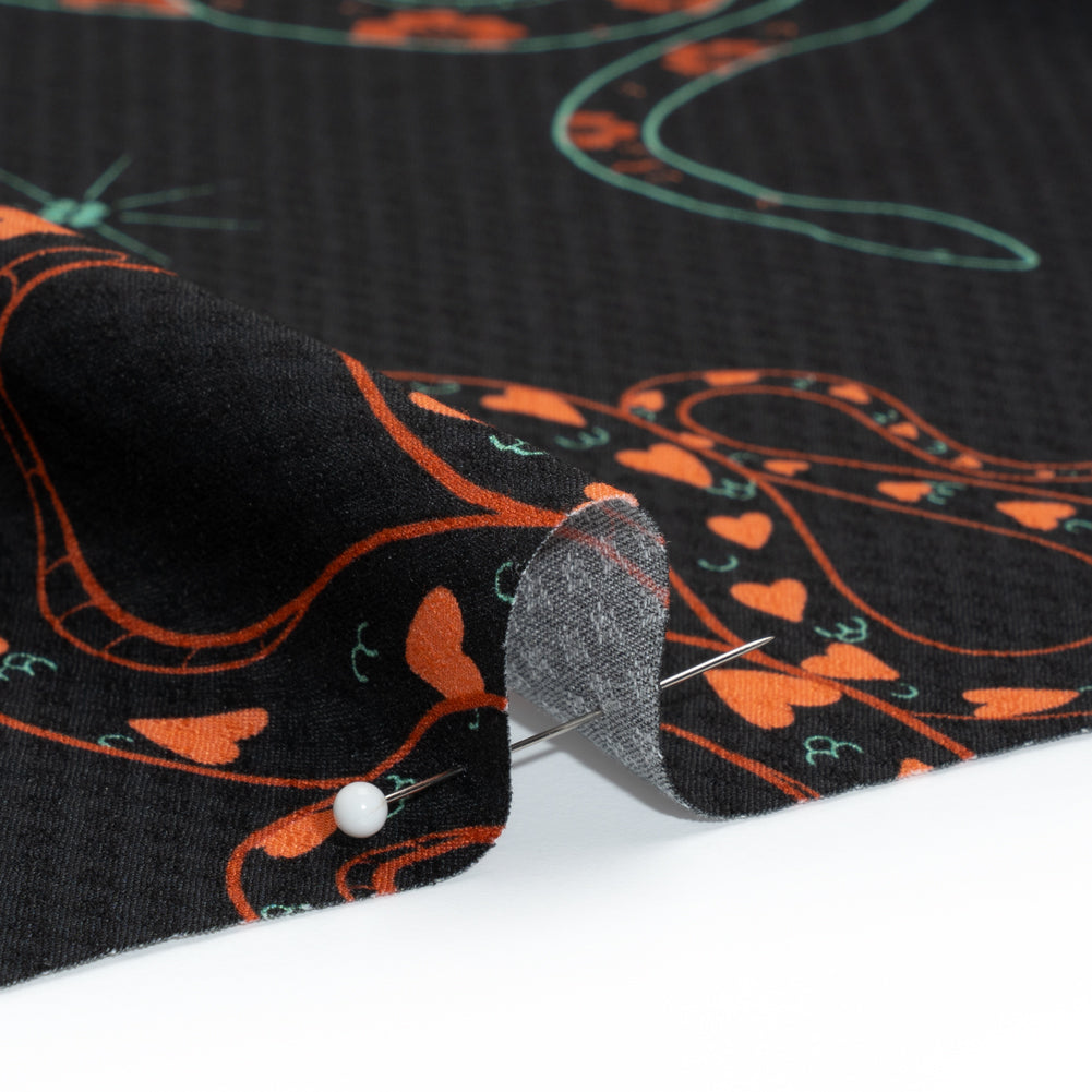 Mood Exclusive Love Intertwined Sustainable Viscose Diamond Jacquard Folded