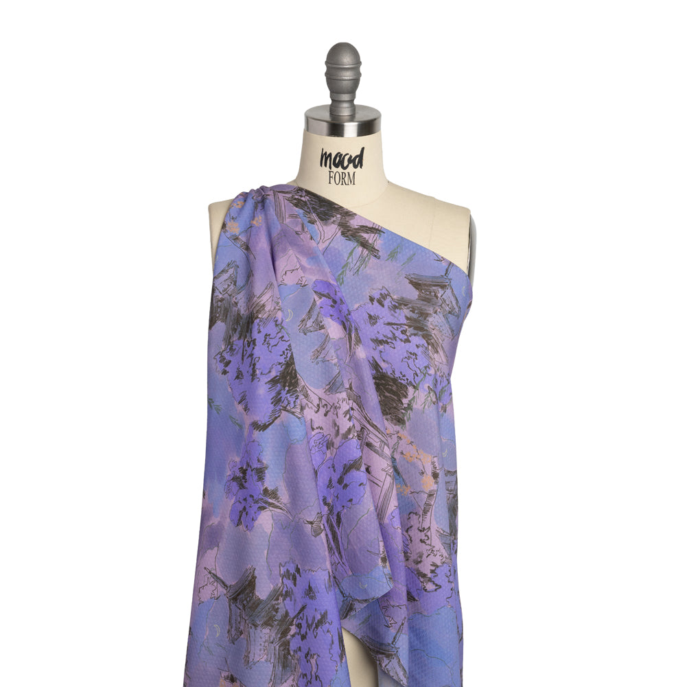 Mood Exclusive Mountain High Sustainable Viscose Diamond Jacquard Detail