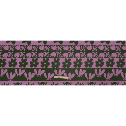 Mood Exclusive Purple Dreams and Doodles Viscose Georgette Drape