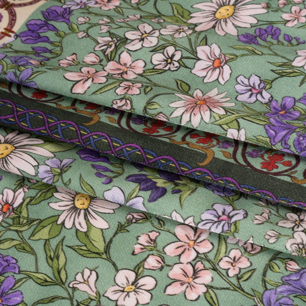 Mood Exclusive Snippet of Spring Sustainable Viscose Fluid Satin Full