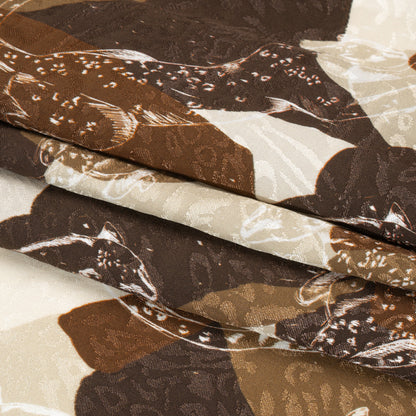 Mood Exclusive Brown Jaguar Point Animal Rayon Jacquard Full