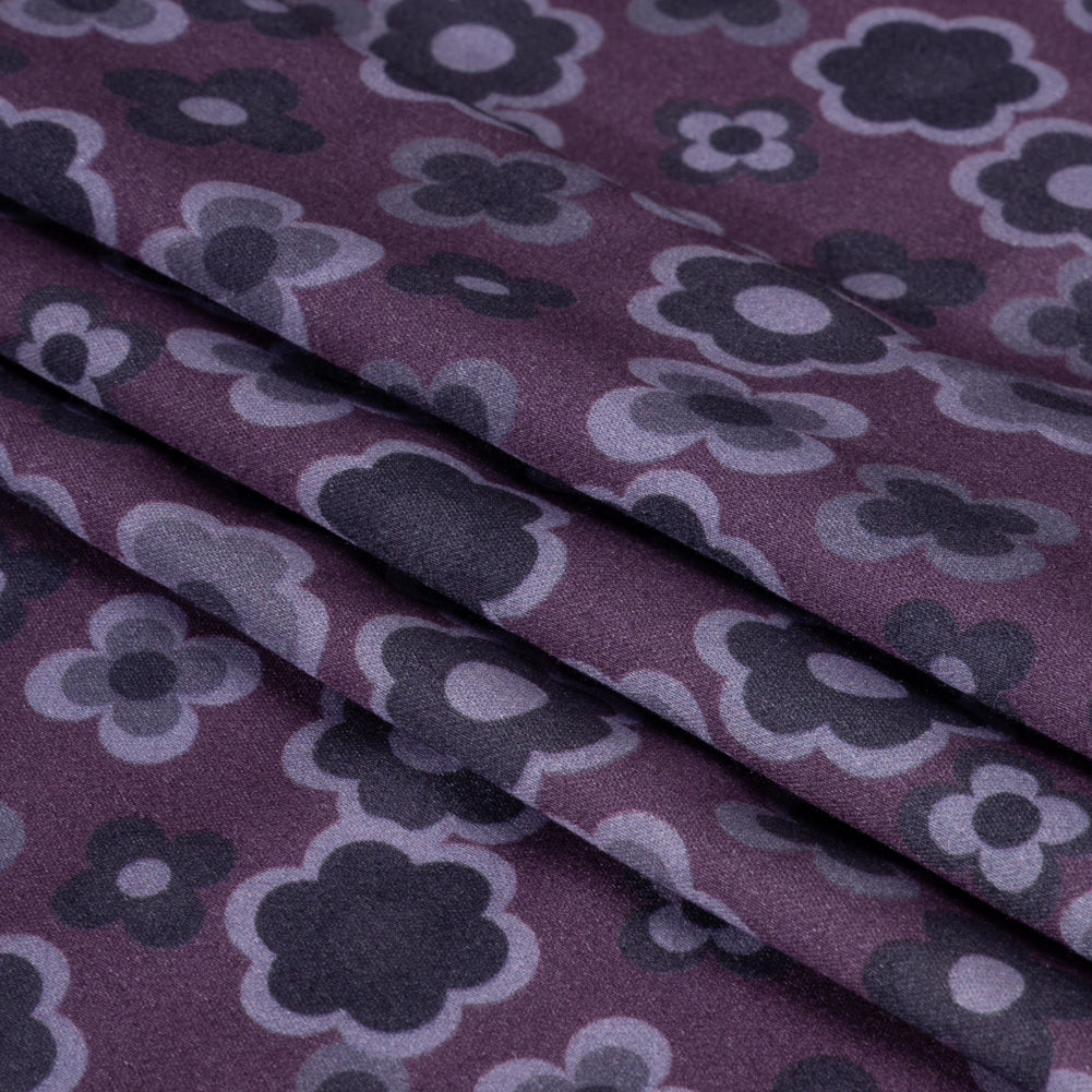 Mood Exclusive Purple Daisy Train Rayon Challis Full