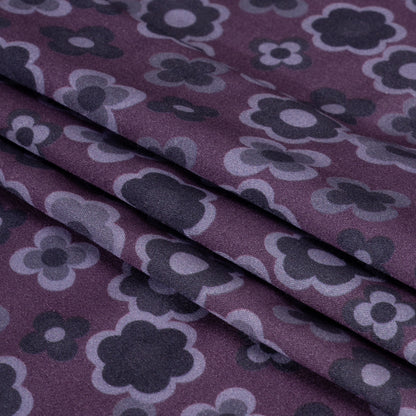 Mood Exclusive Purple Daisy Train Rayon Challis Full