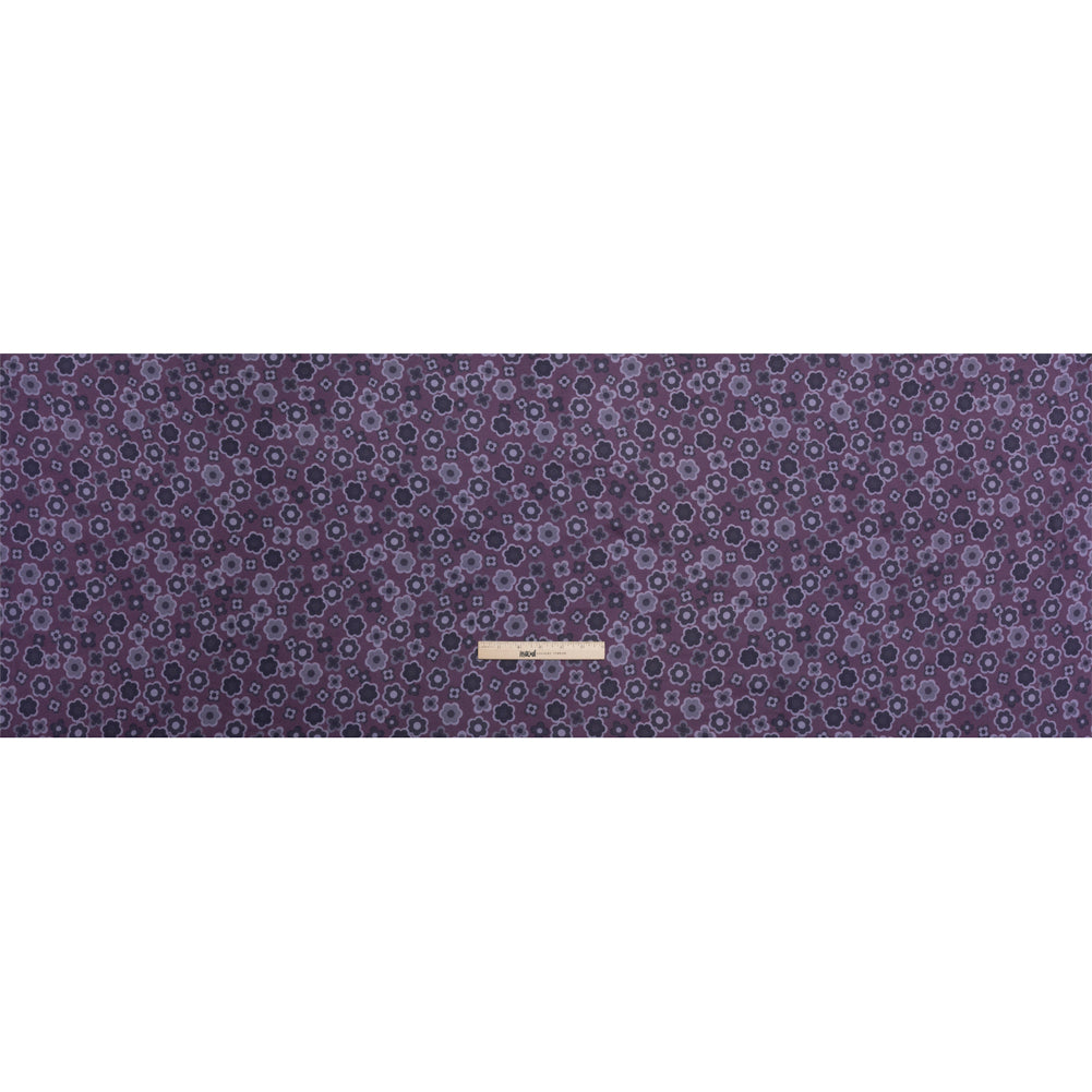 Mood Exclusive Purple Daisy Train Rayon Challis Drape