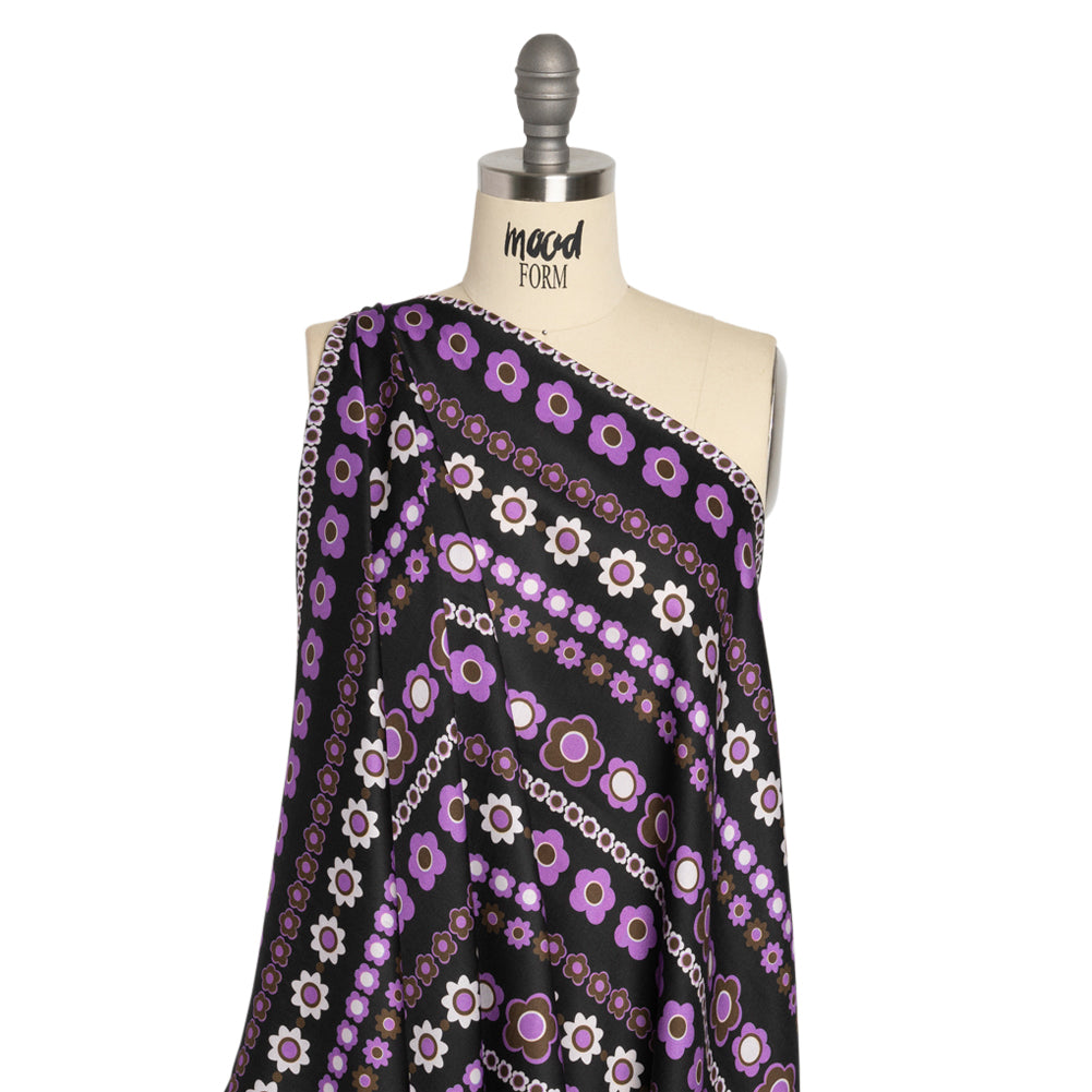 Mood Exclusive Purple Grow As We Go Rayon Challis Drape