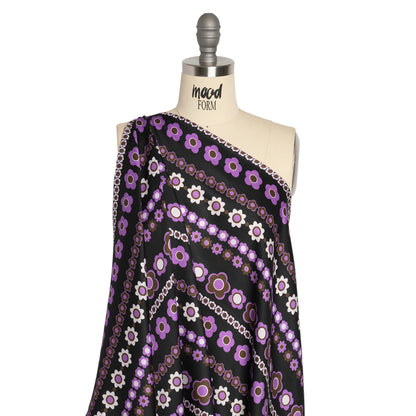 Mood Exclusive Purple Grow As We Go Rayon Challis Drape