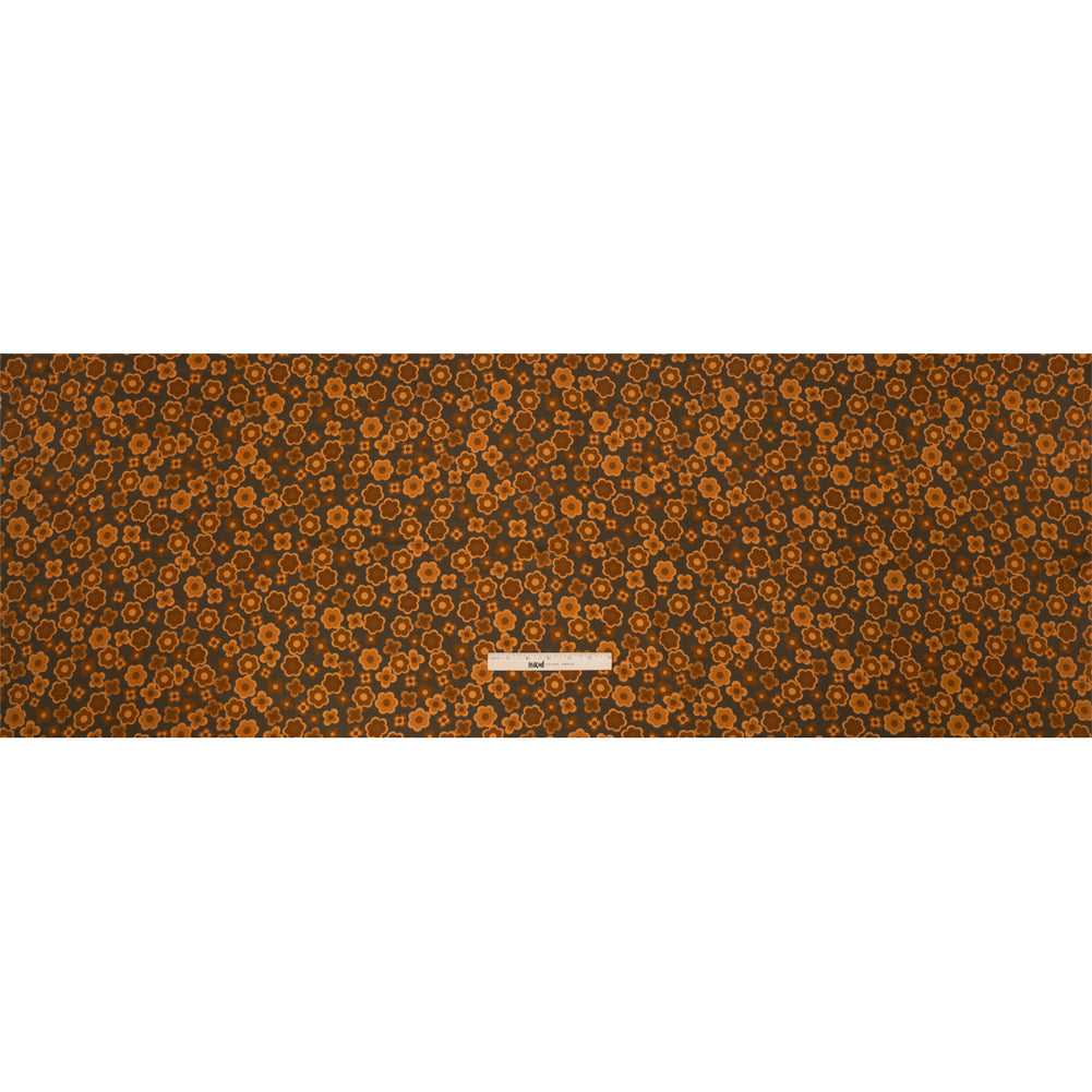 Mood Exclusive Brown Daisy Train Rayon Challis Drape