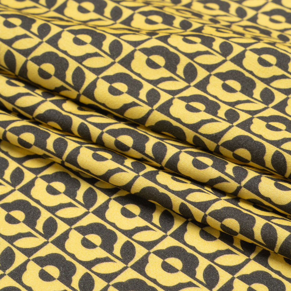 Mood Exclusive Yellow Build Me Up Rayon Challis Folded