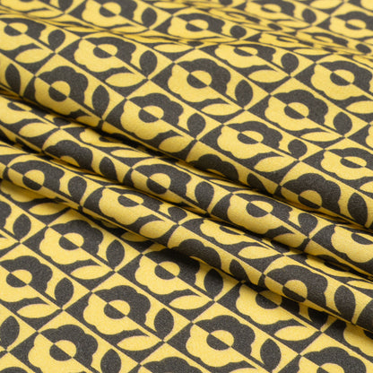 Mood Exclusive Yellow Build Me Up Rayon Challis Folded