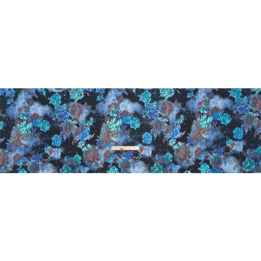 Mood Exclusive Blurred Blues Cotton Voile Full