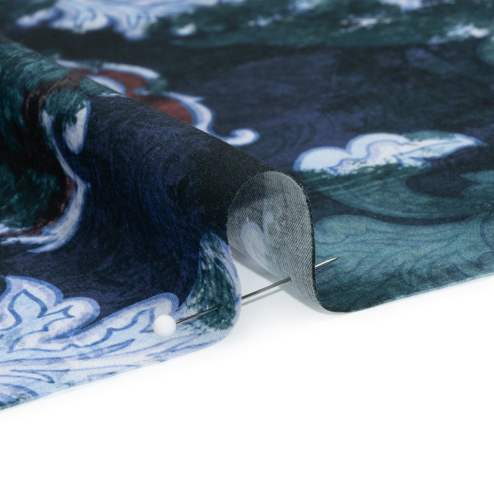 Mood Exclusive Blue Vieux Carre Cotton Voile Detail