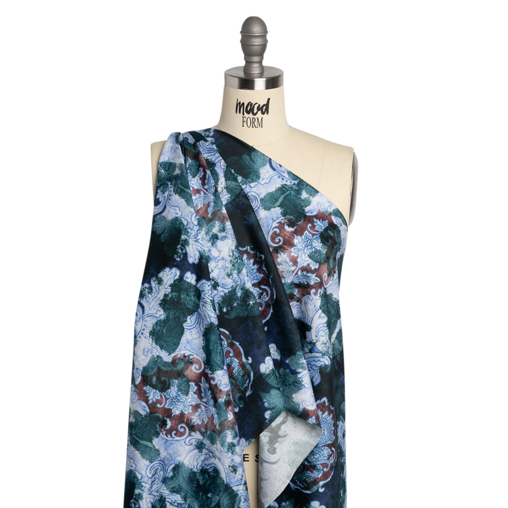 Mood Exclusive Blue Vieux Carre Cotton Voile Drape
