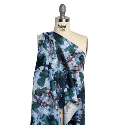 Mood Exclusive Blue Vieux Carre Cotton Voile Drape