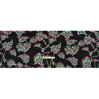 Mood Exclusive Infrared Roses Viscose Crepe Drape