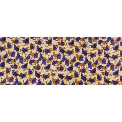 Mood Exclusive Purple Lazy Caturday Viscose Crepe Drape